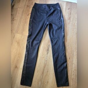 Rewash Black Leggings with Side Panels
